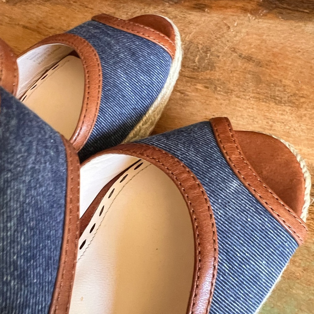 👠 🚨 Coach Denim Espadrille Heels | Size 6 🚨 - Picture 6 of 10